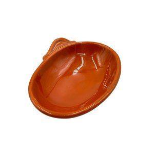 California Pottery Dish Bowl Trinkets Rust Color Glazed 70s Studio Art Pottery